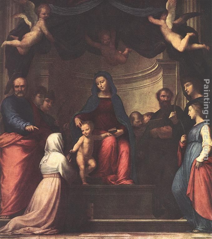 The Marriage of St Catherine of Siena painting - Fra Bartolommeo The Marriage of St Catherine of Siena art painting The Marriage of St Catherine of Siena painting - Fra Bartolommeo The Marriage of St Catherine of Siena art painting